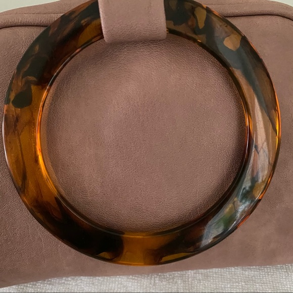 ANTHROPOLOGIE  crossbody purse with tortoise shell handles - Picture 2 of 8